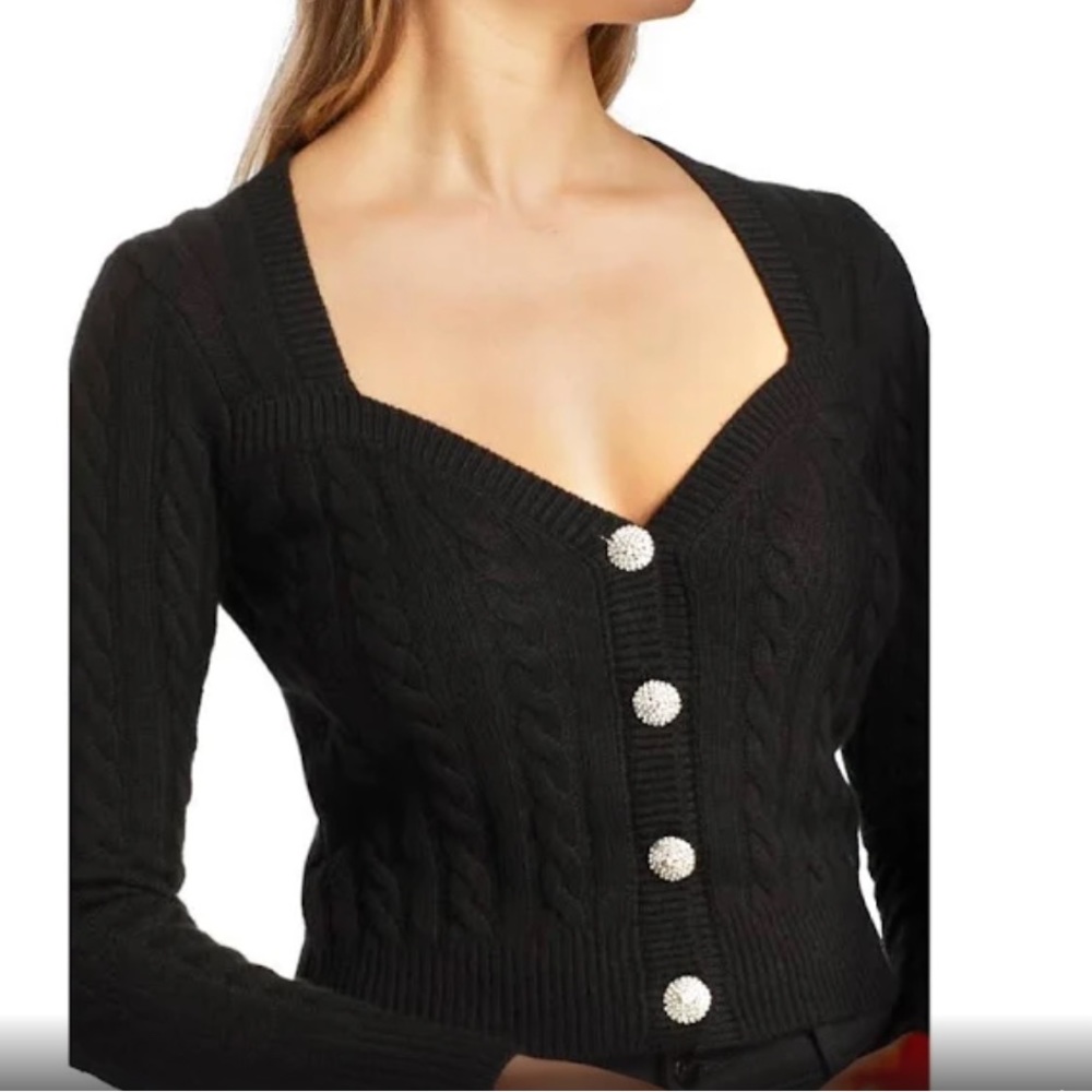 Ronny Kobo Knit Sweater Cardigan